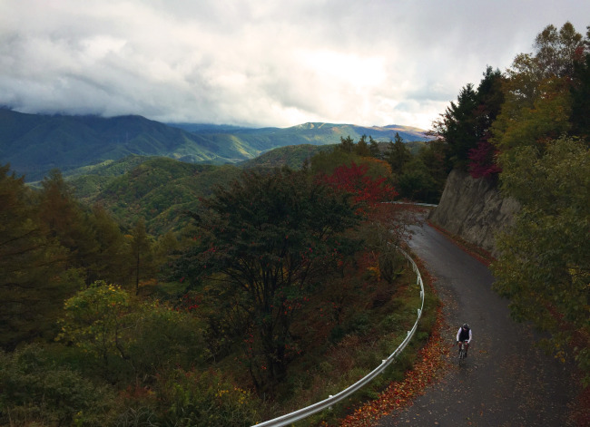 Riding mountains of Japan